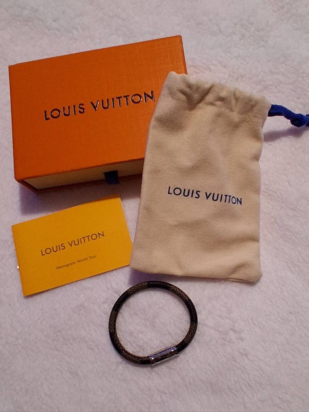 Louis Vuitton Brown/Silver Keep it Bracelet